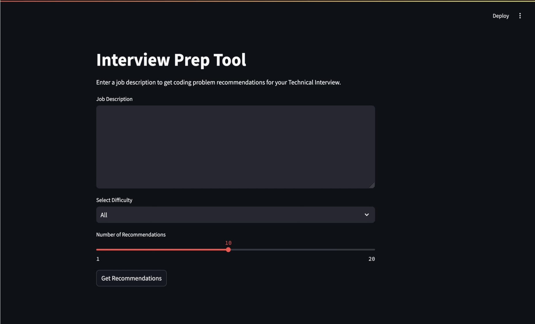 Coding Problem Recommender preview